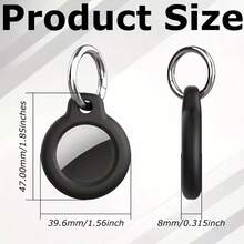 1pc/4pcs Pet Tracker Anti-Lost Protector Case, Waterproof Keychain For Airtag Locator, Tracking Collar Accessory For Cats And Dogs, Airtag 2 Tag Holder, Excludes Airtag Device - Multicolor - View 2