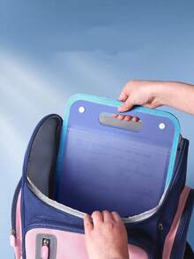 1pc Portable Expandable File Folder Organizer - 13 Layers Large Capacity A4 File Storage Bag, Durable PP Plastic, Ergonomic Handle, Sky Blue And Pink Suitable For Office, Home Organization, Desktop File Organizer, Fashion File Bag, Polypropylene Material, Vertical Accordion Folder, Student Hand-Held Sorting Storage, Exam Paper Organizer Large Capacity Upright File Folder, Storage Bag, Multi-Layer - Default - View 7