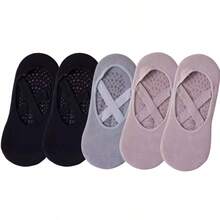 1/2/3/5/10 pares de calcetines de yoga y pilates para mujer, calcetines deportivos de danza con silicona antideslizante, calcetines de agarre para esterilla de pilates y fitness en interiores, perfectos para yoga, pilates, fitness, regalo de Navidad para mujer - Multicolor - Ver 29