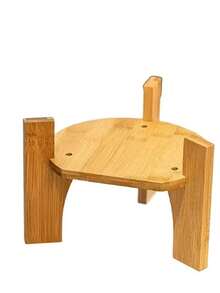 Giá đỡ bình đựng đồ uống bằng tre và gỗ, phù hợp với các loại bình, ấm và hộp đựng đồ uống bằng thủy tinh có đường kính lên đến 8,66 inch, làm từ gỗ tre tự nhiên, thích hợp cho các buổi tụ họp gia đình mùa hè, tiệc kiểu nông trại. - Xem 5