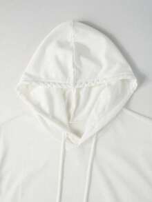 Men's Summer Fashion Casual Drawstring Hooded Vest - White - View 4