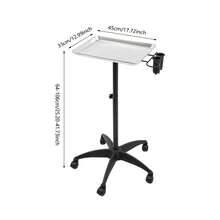 Salon Tray, Height Adjustable Salon Tray On Wheels, Hair Color ServiceTray Durable And Non-Rusting - View 2