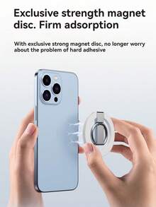 Magnetic Phone Ring Holder - Multiple Color Options, Ring Holder, Suitable For Phones, Phone Grips And Phone Accessories | Alloy Material Phone Holder | Durable Phone Holder, (Includes One Metal Plate,) - Multicolor - View 3