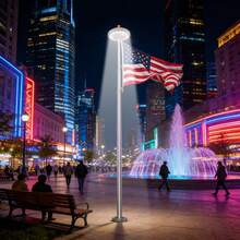 WIXHFG [Solar Flagpole Lights] Solar Flagpole Lights, Flag Lights, Camping Tent Lights, Garden Lights, Umbrella Lights, Ultra-Bright Solar-Powered Flagpole Lights, Dusk To Dawn - 26LED - 查看 2
