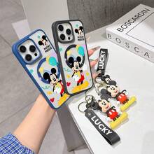 Este estuche para teléfono con patrón de Mickey Mouse de Disney cuenta con un cierre magnético resistente y una cobertura completa de material acrílico y TPU. Es a prueba de golpes, ligero y adecuado para iPhone17/16/11/13/15/15 Plus/15 Pro/15 Pro Max/12/14 Pro Max/11 Pro Max/12 Pro/12 Pro Max/13. Es un regalo de cumpleaños popular, un regalo de negocios, duradero, resistente a las manchas y a las huellas dactilares. Nuevo estuche para teléfono para hombres y mujeres. También incluye un estuche para teléfono de Mickey Mouse y una pulsera de muñeco de Mickey Mouse. Compatible con la serie Galaxy S20, S21, S22, S23 y S24. Es el regalo perfecto para amigos y familiares. Este elegante estuche para teléfono es divertido, ligero y duradero. Estuche para iPhone17 Pro Max, estuche para Minnie. - transparente - Ver 4