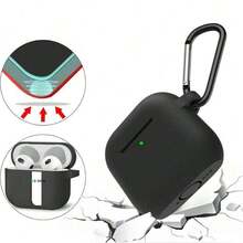 Funda protectora de silicona resistente a los golpes compatible con Pro3/Pro2/4/3 con bolígrafo de limpieza, 2.5mm - Negro - Ver 9