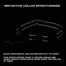 Collar de perro Martingale con cadena de acero inoxidable y nailon reflectante, collar de entrenamiento ajustable sin tirones, para perros pequeños, medianos y grandes - Rojo - Ver 7