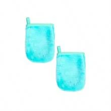 2只/套可重复使用卸妆手套，10x13厘米珊瑚绒材质，适用于面部，可卸除彩妆、眼线、睫毛膏和皮肤油脂。 - 彩色 - 查看 16