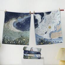 Handuk Jacquard Bergaya Lukisan Minyak Kartun, Handuk Super Menyerap, Hadiah Handuk Mandi Portabel - MultiWarna - View 8