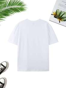 Short-Sleeved Cotton T-Shirt With Couple Print, Model 2026, Fashionable Summer Top, Comfortable And Breathable, Suitable For Daily Wear As A Couple Set, For Outdoor Travel, Birthday Gift, The First Choice For Men And Women For Shopping And Going Out. - 女士 - 查看 9