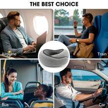 U-Shaped Neck Pillow, Comfortable Memory Foam Travel Pillow, With Breathable Pillowcase, Portable Detachable Outdoor Airplane Travel Pillow Set, Memory Foam Neck Pillow, Snail Neck Pillow, Travel Pillow, Neck Pillow, 360° Travel Neck Pillow, Machine Washable, Suitable For Airplanes, Offices, Cars, And Home Leisure. - 彩色 - 查看 6