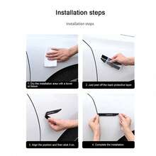 2pcs Carbon Fiber Leaf Plate Side Stickers, Car Body Modification Decoration Stickers, Fender Blade Dedicated Car Stickers, Exterior Accessories - A - View 5