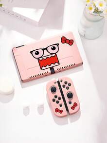 1个极简主义夸张表现风格单领结印花图案Switch保护壳，适用于Switch 2 (2025)，也适用于Switch OLED/Switch NS/Lite，带卡槽的收纳盒，Switch游戏机保护套，电池延长版游戏机配件保护壳，送给Switch玩家的最佳礼物，送给孩子/家人的最佳礼物 - 查看 3