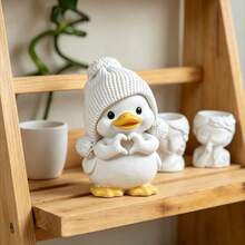 1PC Love Duck Silicone Mold, Easy Demolding & High Flexibility & 3D Clear Detail Epoxy Resin Mold For DIY Handmade Crafts, Home Decor, Gift Making, Suitable For Craft Lovers, DIY Makers & Home Decoration Enthusiasts - 1pc Heart-shaped Duck Silicone Mold - View 8