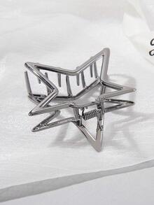 1pc Sweet & Cool Pentagram Hair Clip For Women With Thin Hair, Star Shaped Hair Pin For Half Up Hairstyle, Hair Claw Hair Accessory For Back Head,Y2k Hair Clips Hair Jaw Clip Hair Clamps Hair Clutch Hair Catcher Clip, School Stuff, College Fall Winter Claw Clip Hair Accessories For Women For Vacation Outfits Woman - 彩色 - 查看 9