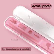 1入組收納盒，適用於Apple Pencil 1/2，包括筆帽、筆頭套、轉接頭、保護殼（不包括筆和配件） - 粉色 - 查看 7