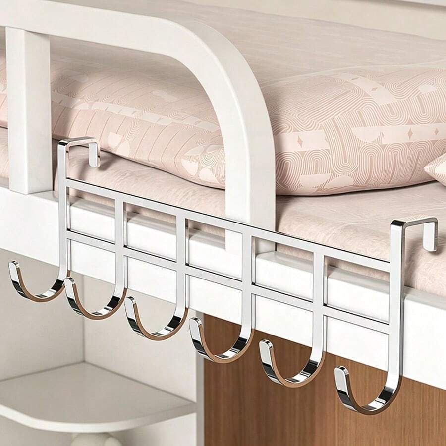 No-Drill Over-The-Door Hook Rack, Iron Art Cabinet Door Back Hook, Suitable For Garage Tool Hook/Door Back Entryway Bag & Key Hook/Jewelry Hook/Kitchen Utensil Storage/Bathroom Storage/Pot Lid Storage Rack, Kitchen Supplies, Kitchen Hook, Kitchen Spoon Rack, Kitchen Decor, Spoon Storage Rack, Kitchen Storage Supplies - Multicolor - View 1