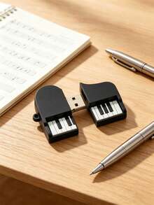 BIYETIMI Flash Drive USB Berbentuk Piano, Stik Memori Berbentuk Piano Besar yang Lucu dan Unik, Pilihan Hadiah Musik Kreatif, Cocok untuk Pecinta Musik, Pelajar, dan Guru - View 2
