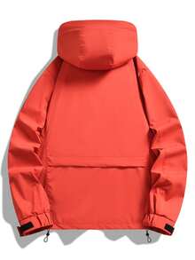 TOPEED Windbreaker, Unisex, New Spring And Autumn Style. - Red - View 4
