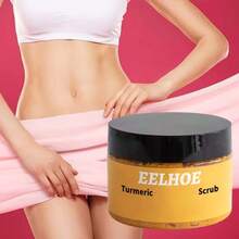 EELHOE Turmeric Body Scrub Cleanses Skin, Removes Dull , Brightens, Moisturizes, Smoothes And Rejuvenates Skin, Suitable For Daily Use - Màu vàng - Xem 2