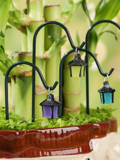 Đèn lồng hình ngựa bằng sắt phát sáng trong bóng tối độc đáo, vật trang trí sân vườn tiểu cảnh, vật trang trí cây mọng nước.