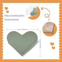2026 New 1pc/5pcs/10pcs Leather Heart-Shaped Bookmarks, Cute Book Corner Decorations, Suitable For Reading Enthusiasts, Women's Bookmarks, Book Lovers Bookmarks, Perfect For Women, Children And Book Lovers. Adorable Handmade Reading Gift Accessories, Random Color, Valentine's Day Gift, Perfect For Gifting - Multicolor - View 3