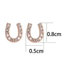 1 Pair Luxury U-Shaped Horseshoe Earrings, Unique Design Earrings, High-End Gift - W10089 - View 7