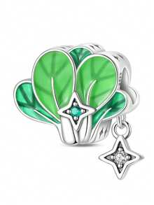 925纯银红苹果闹钟，搭配樱桃、卷心菜、雏菊、菠萝、牛油果珠子，适合DIY女士手链、项链，日常佩戴或作为礼物。 - 彩色 - 查看 16