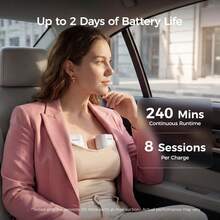 Momcozy S12 Pro Breast Pump, Hands-Free, Portable And Cordless Pump With Soft, Double-Sealed Flange, 3 Modes And 9 Levels, 24mm Flange - 白色 - 查看 7