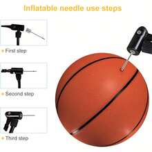 10pcs Inflation Needles, Suitable For Football, Basketball And Rugby Air Pump Parts, Stainless Steel Inflation Needle Set, Portable Air Pump, Essential For Basketball, Football, Volleyball Balls, Necessary For Gym, School Playground, Batteries Not Included - Multicolor - View 1