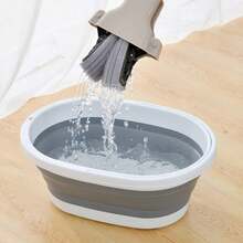Collapsible Silicone Cleaning Bucket With Handle – Foldable Laundry & Mop Basin, Space-Saving Portable Water Tub For Home & Travel - View 9