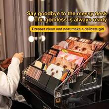 3/4/5/6/7 Layers Acrylic Cosmetic Nail Polish Orgaizer Display Rack Lipstick Perfume Makeup Storage Rack - Clear - View 3