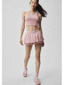 Alo Yoga Aspire Tank | Ultra-Lightweight Performance Jersey | Raceback Silhouette | Moisture-Wicking & Breathable Fabric | Relaxed Drape Fit | Essential High-Intensity & Yoga Staple - 粉色 - 查看 5