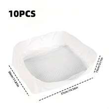 10pcs Reusable Cat Litter Filters - No Need For Manual Pet Waste Liners, With Filters, Durable Polyethylene Material, Universal And Convenient, For Cleaner Litter Box, Easy To Clean And Control Odor, Pet Waste Cat Litter | No Need For Manual Handling - View 11