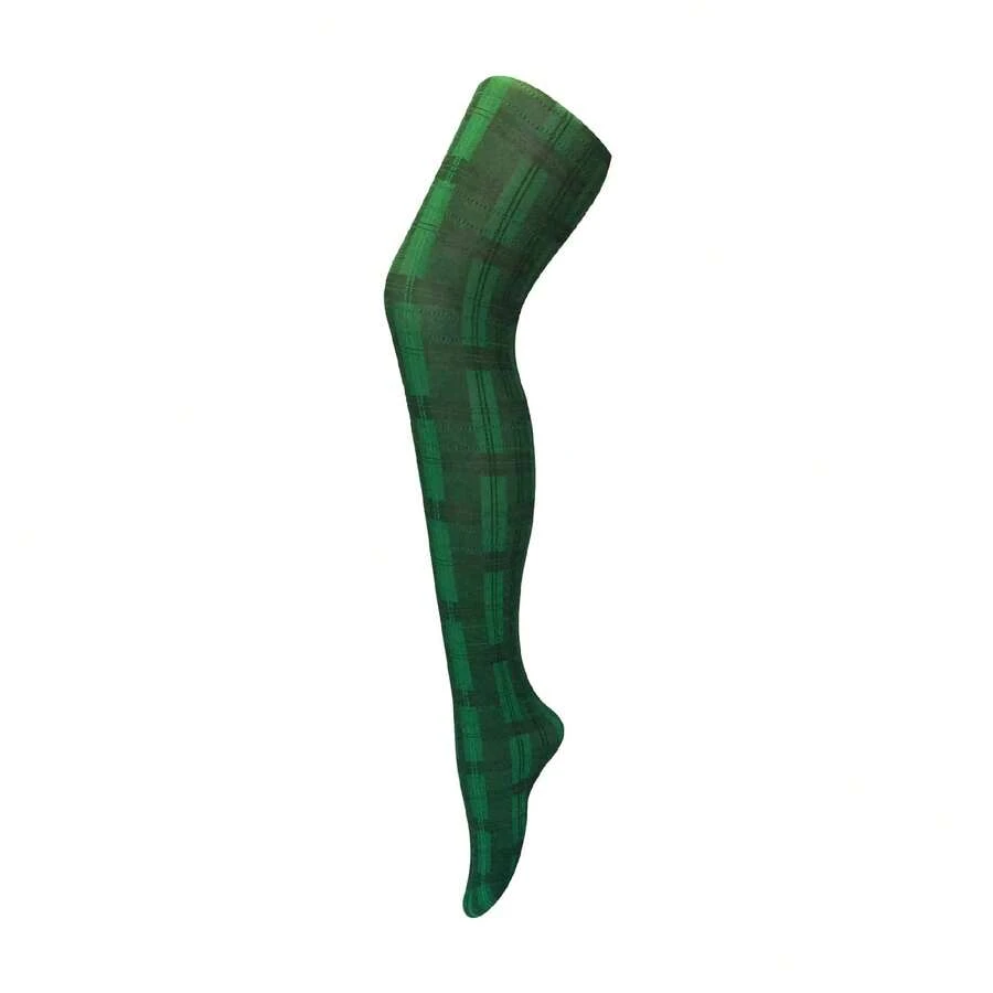 Sock Snob Sock Snob - Ladies Thick Coloured 80 Denier Opaque Patterned Winter Fashion Tights - 斯凱綠 - 查看 1