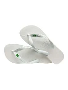 "HAVAIANAS Unisex Grey Flip Flops - Timeless Comfort With 100% PVC Straps & -Durable- Rubber Sole, Available In Sizes 39/40 To 45/46 - Perfect For All Seasons, SS24/SS25 Collection - Ideal For Beach Or Casual Wear, Ensuring Long-Lasting Durability & Style - Experience Exceptional Footwear Versatility With These Stylish, High-Quality Sandals - A Must-Have For Your Year-Round Wardrobe" Blanco - 白色 - 查看 4