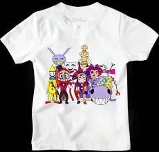 Men's Graphic T-Shirts, 2026 New Arrivals, The A-Mazing D-Igital Circus T-Shirts, Children's Short-Sleeved Cartoon Pomnii Tops For Boys And Girls, Casual Wear, Spring/Summer Styles, Teen Boy T-Shirts, Girl Sets, Mother-Daughter Matching Outfits, TV Girl Gifts, Teen Boy Gifts, Children's Christmas Costumes, Pure And Innocent Girl Style, Fashionable Christmas Shirts, Girls' Tops, Teen Girl Tops, Teen Boy Clothing, Children's Christmas Costumes, Girls' Christmas Gifts, New Year Gifts, Graphic T-Shirts, Men's Sportswear, Men's Tops, Men's Outdoor Tops, Men's Autumn Clothing, Graphic T-Shirts, Cute Tops, Women's Tops, Women's Autumn Clothing, Perfect Holiday Gifts, Unisex. - 白色 - 查看 1