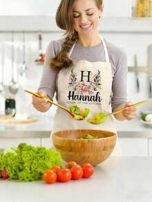 Customized Dust-Proof Apron - Personalized Nordic Style Sleeveless Kitchen Uniform For Men And Women, Custom Kitchen Cooking Dish Towel Apron, Unisex Sleeveless Dust-Proof Apron For Party, Wedding Engagement Gift, Housewarming Gift, Party Favor, Anniversary Gift, Christmas - Multicolor - View 3