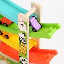 Children's Wooden Logical Thinking Track Glider Game, Baby Intellectual Development Interesting Hands-On Toy - Multicolor - View 11