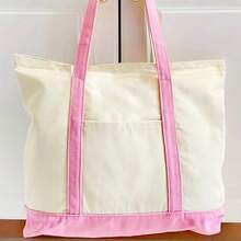 Juego de bolso de tote de gran capacidad con bloques de color, regalo práctico para mujeres en ocasiones como regreso a la escuela, graduación, viaje, cumpleaños, Día de la Madre, Día de la Enfermera, Día del Maestro, boda, despedida de soltera, SPA, regalo de graduación para maestros, regalo de Acción de Gracias - Ver 13