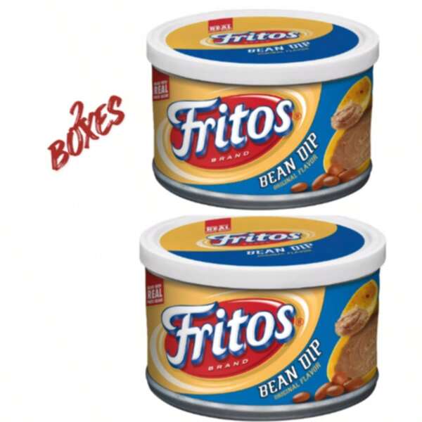 Frito-Lay Fritos Original Bean Dip 9 Fl Oz – Smooth & Savory Classic Dip, 2 Pack