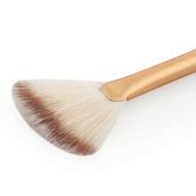 10pcs Mini Fan-Shaped Makeup Brushes - Champagne - View 6