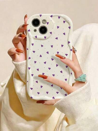 1 Peça Capa de Telefone à Prova de Choque em TPU Creme, Adequada para iPhone 11, 12, 13, 14, 12 Pro Max, 13 Pro Max, 14 Pro Max, 15, 15 Pro, 15 Plus, 15 Pro Max, 16, 16 Pro, 16 Plus, 16 Pro Max, A03, A04, A12, A13, A23, A24, A33, A34, A52, A72, A73, 17 Air, 17 Pro Max