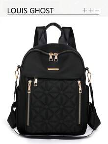 Luxury Quality *Multi-Functional Design! Women's Rhombus Waterproof Oxford Backpack, Suitable For Commuting/Travel/Daily Use! Detachable APS Adapts To Different Scenarios; Separate Compartments For Phone, Umbrella, Laptop And Cosmetics. Whether For Commuting, Campus Life, Weekend Trips Or Short Travels, It Can Be Your Reliable And Practical Companion, Covering All Your Travel Needs Throughout The Year. - Multicolor - View 14
