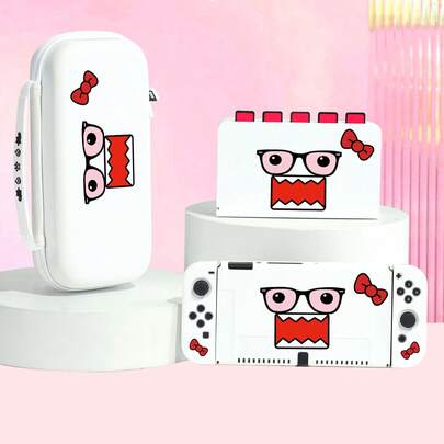 1 chiếc ốp bảo vệ máy Switch phong cách tối giản phóng đại, in hình nơ đơn, phù hợp với Switch 2 (2025), áp dụng cho Switch OLED/Switch NS/Lite, hộp đựng có khe cắm thẻ, vỏ bảo vệ máy chơi game Switch, phụ kiện máy chơi game phiên bản pin mở rộng, món quà tốt nhất cho người chơi SWITCH, quà tặng cho trẻ em / quà tặng cho gia đình