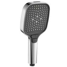 Cabezal de ducha cuadrado de mano, cabezal de ducha de mano con interruptor de llave, cabezal de ducha súper presurizado de tercera velocidad con pistola rociadora, cabezal de ducha súper presurizado con gran salida de agua, cabezal de ducha para baño. - alcachofa de la ducha - Ver 9