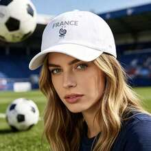Unisex solskyddsbasebollkeps med texten "France", lämplig för hejarop på fotbollsmatcher - A - Visa 2