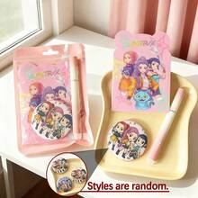 1 Set K-Pop D-Emon Hunter Stationery Set, Includes Pen, Pencil, Ruler, Random Design, Cute Fan Gift - Multicolor - View 11