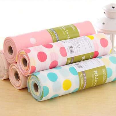 1 Roll Cabinet Liner, Suitable For Cabinets, Drawers And Refrigerators, Easy To Clean, Waterproof, Oil-Proof, Moisture-Proof, Dust-Proof, Can Be Used As Kitchen Countertop Mat, Furniture Cabinet Drawer Organizer Mat, Home Decor Mat, Drawer Organizer, Party And Christmas Storage Mat