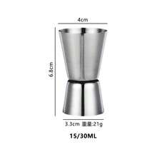 Cốc đong định lượng hai đầu bằng thép không gỉ, cốc đong ounce, dụng cụ pha chế cocktail, dụng cụ đo ounce. - Xem 7